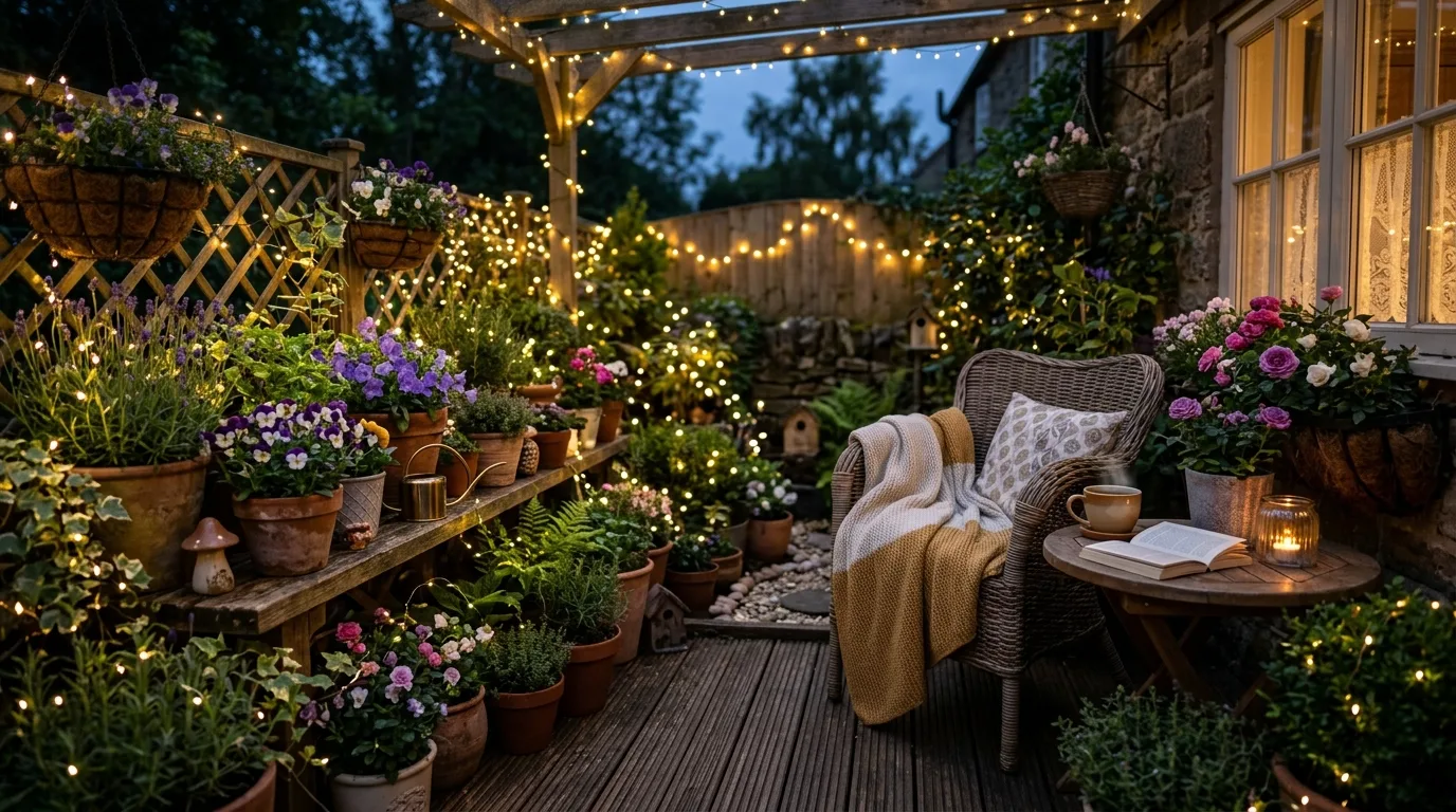 Small Bench Garden Setup